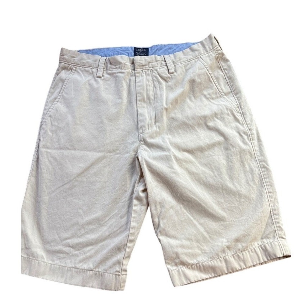 J.Crew Rivington Chino Shorts Stone Beige Cotton‎ 31w Old Money Mens